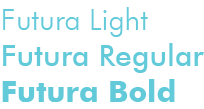 Typographie Futura